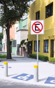Letrero no estacionarse
