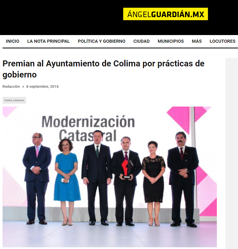 Premian al Ayuntamiento de Colima por prácticas de gobierno