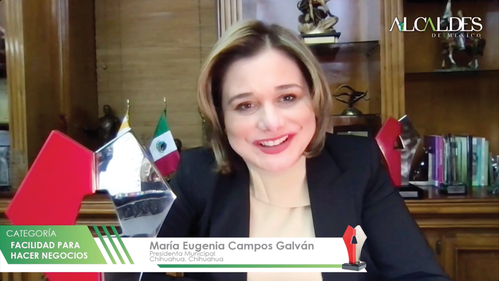 María Eugenia Campos Galván, Presidenta Municipal de Chihuahua, Chihuahua.