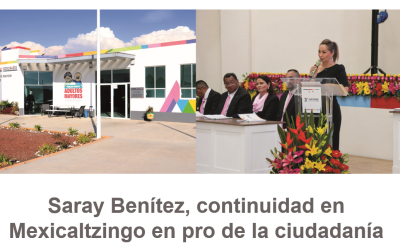 Saray Benítez, continuidad en Mexicaltzingo en pro de la ciudadanía