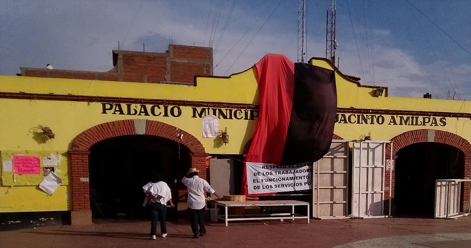 Paran labores trabajadores de San Jacinto Amilpas, Oaxaca