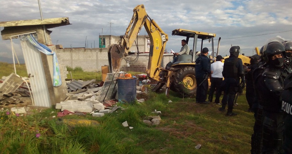 Desalojan a 40 familias de reserva ecológica en Texcoco