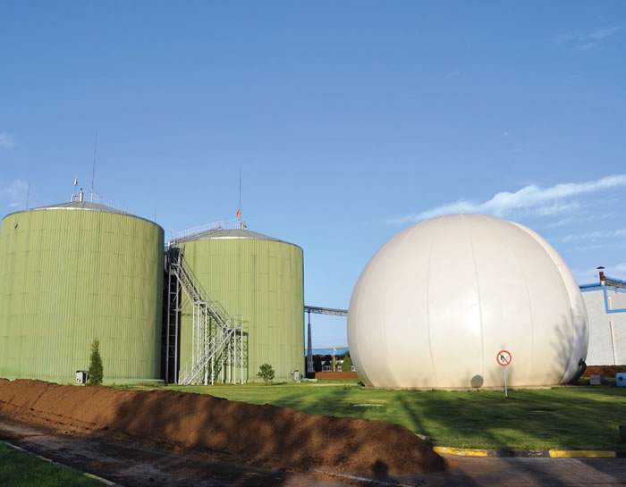 Acumuladores de biogás con procesos seguros