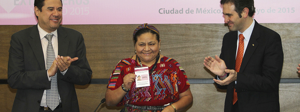 Rigoberta Menchú será visitante extranjera en elecciones 2015
