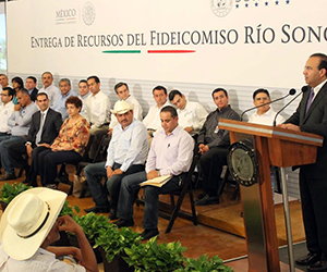 Siete alcaldes se benefician del Fideicomiso Río Sonora