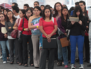 Cifra de jóvenes mexicanos en desempleo suma 1.2 millones