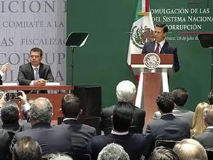 Promulga Peña Nieto leyes secundarias del Sistema Nacional Anticorrupción