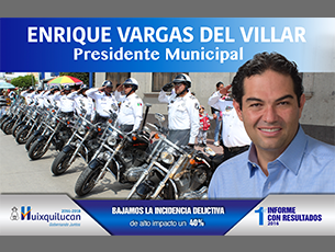 Huixquilucan, el municipio más seguro del Edomex: Enrique Vargas del Villar