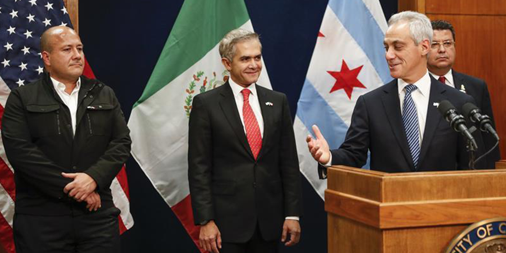 Alcaldes de Guadalajara, CDMX y Ciudad Juárez refuerzan lazos con Chicago