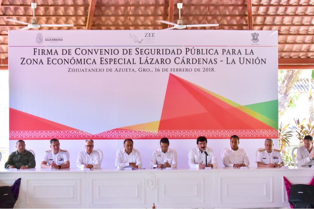 Guerrero y Michoacán suscriben convenio de seguridad para la ZEE