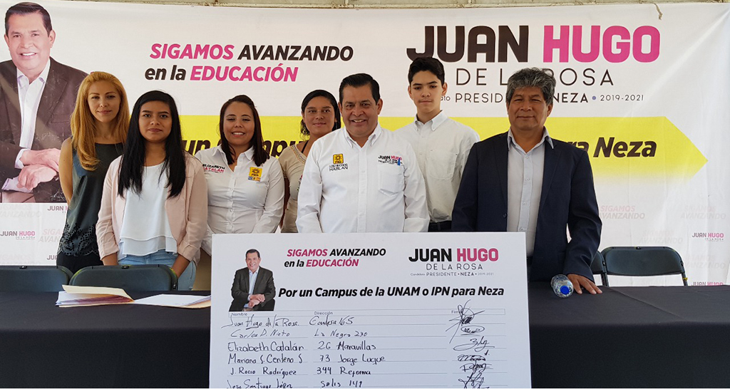 Propone Juan Hugo de la Rosa campus de la UNAM o IPN en Nezahualcóyotl