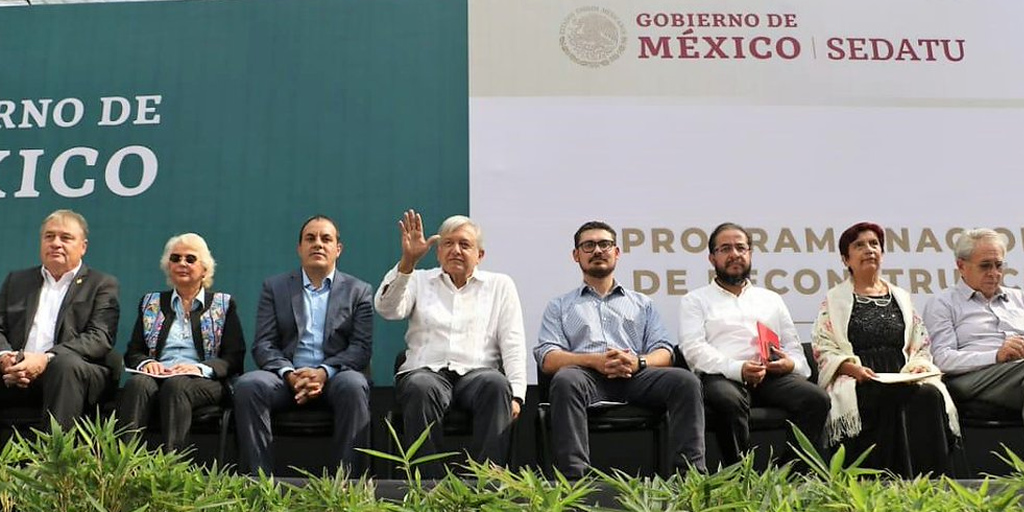 Presenta López Obrador el Plan Nacional de Reconstrucción en Jojutla, Morelos