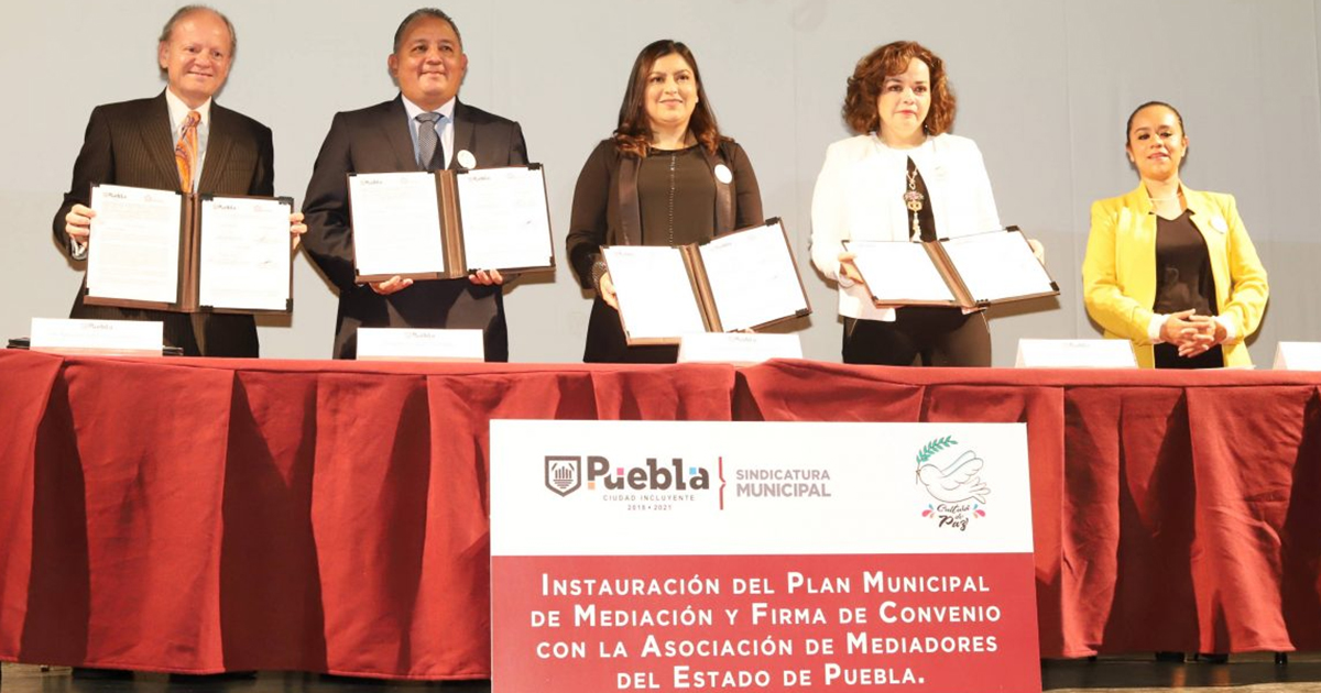 Municipio de Puebla instala sistema mediador de conflictos