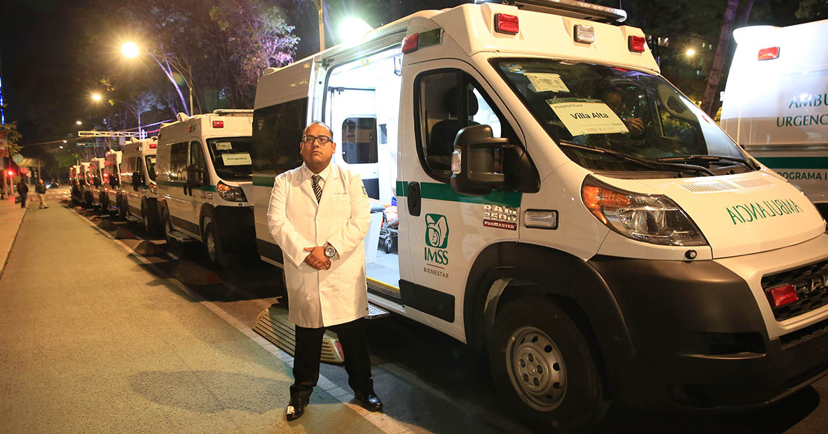 Renuevan ambulancias de Hospitales Rurales de 20 municipios del país