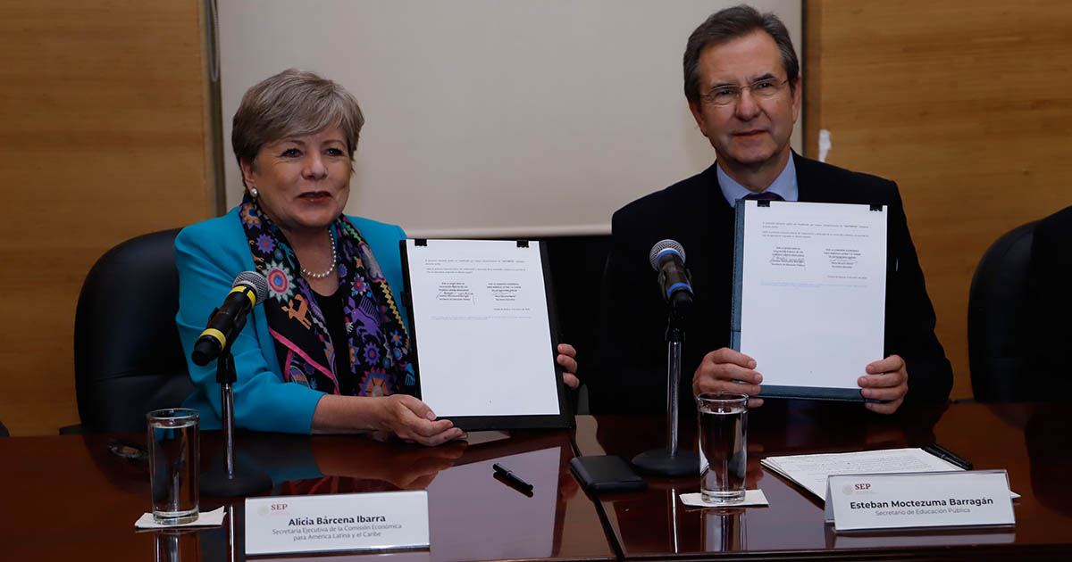 SEP y CEPAL colaborarán para contribuir con los objetivos de desarrollo sostenible