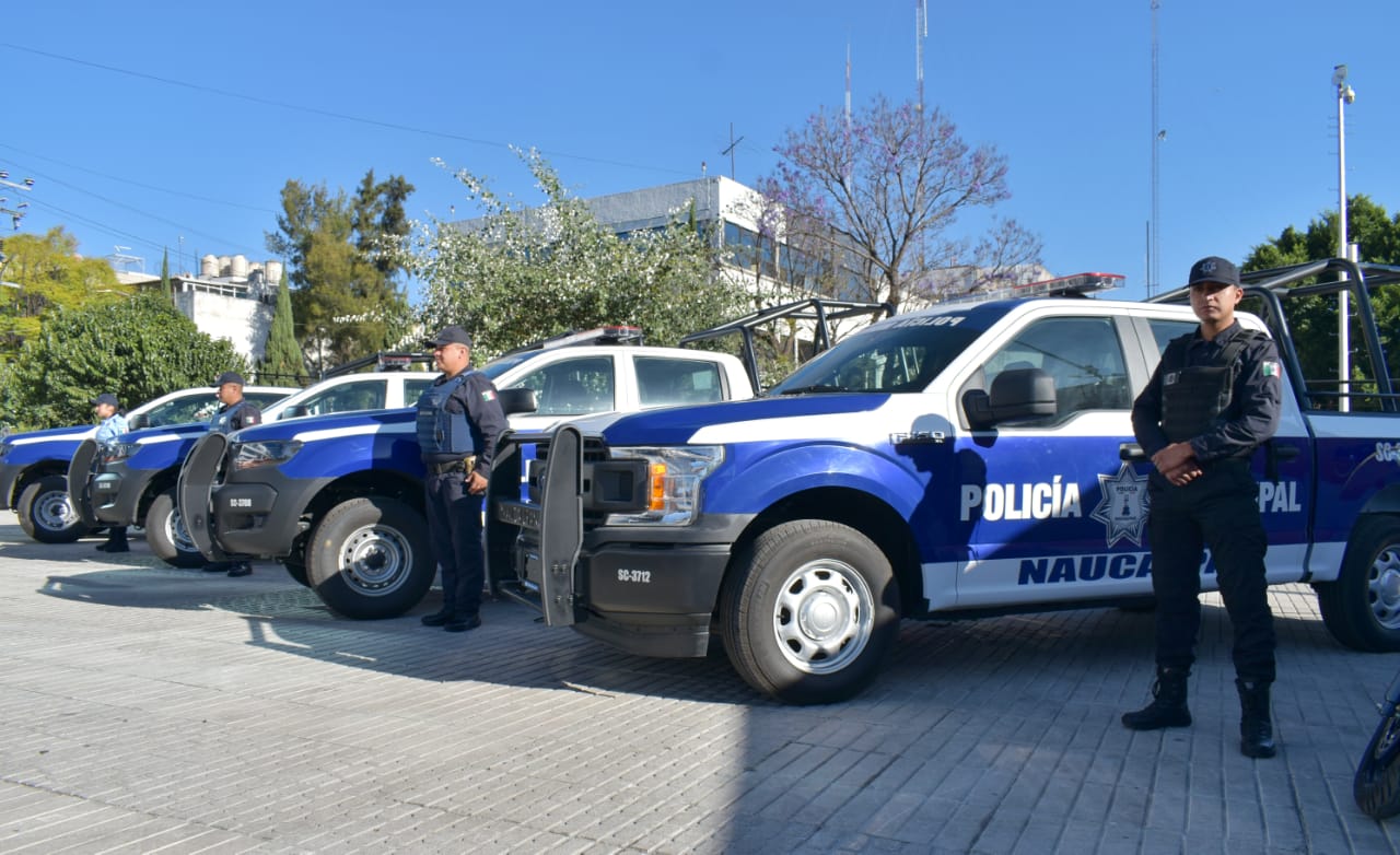 Naucalpan entrega bienes a policías con recursos del FORTASEG