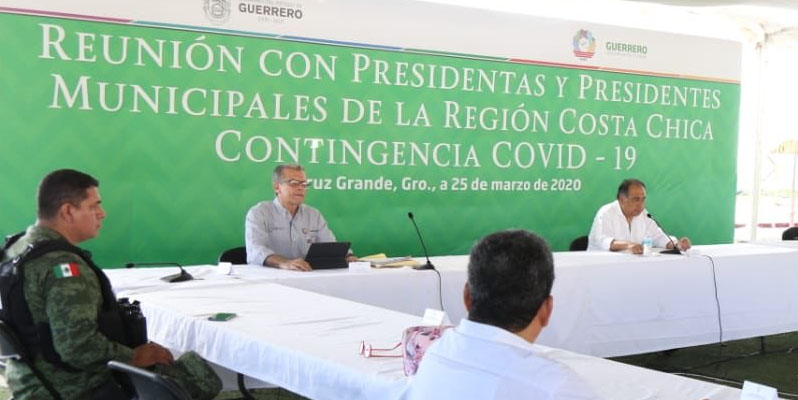 Gobernador de Guerrero pide a alcaldes sumarse a acciones contra el COVID-19