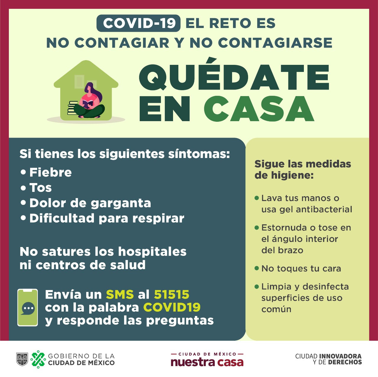 Gobierno de la Ciudad de México dice a la población: #QuédateEnCasa