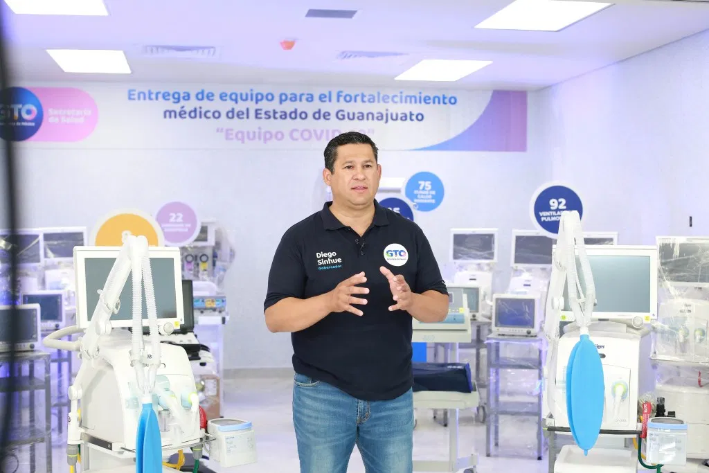 Gobernador de Guanajuato entrega equipo médico por 189 mdp