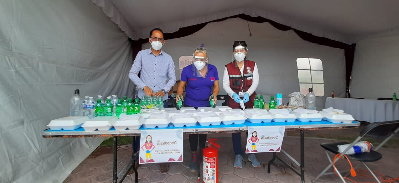 Gobierno de Ecatepec instala módulos de alimentos en hospitales