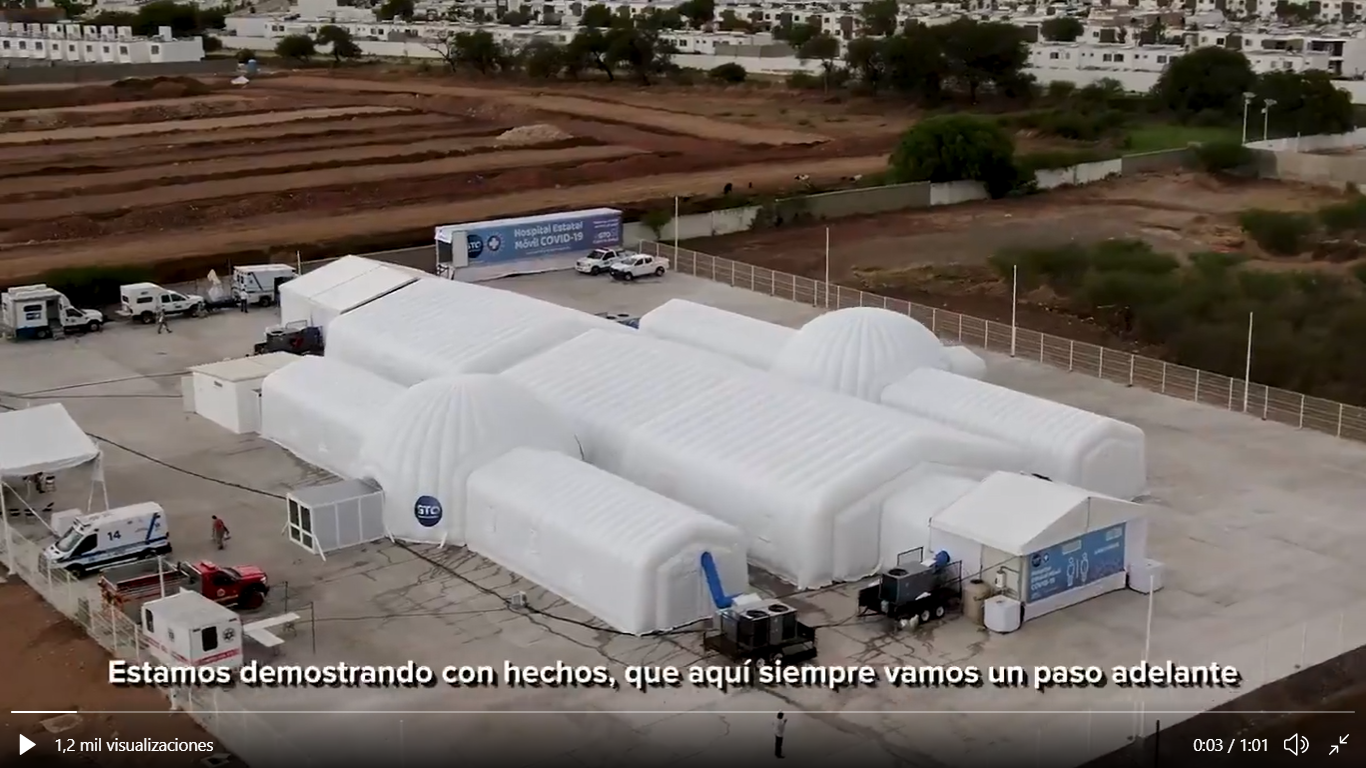 Inicia operación el Hospital Móvil COVID-19 de Guanajuato