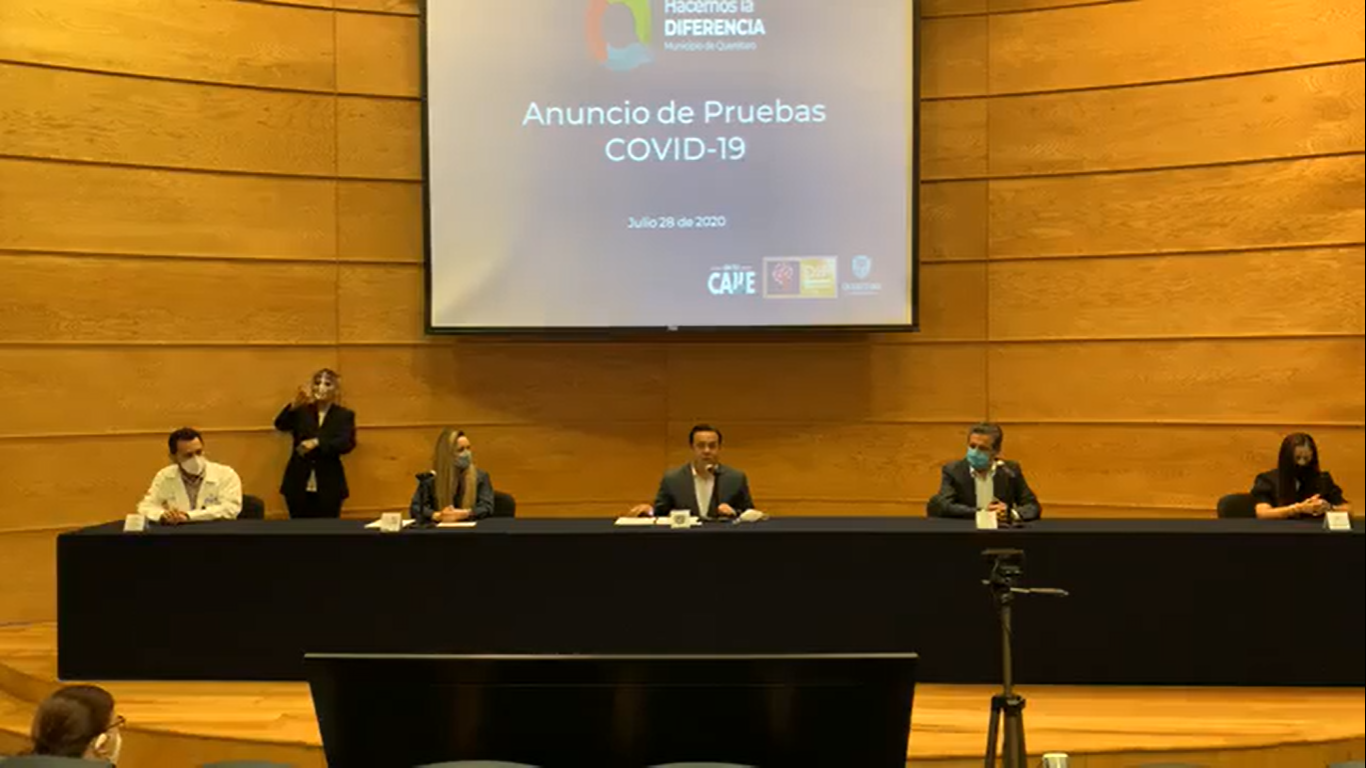 Presentan programa de detección Covid-19 con pruebas a domicilio en Querétaro