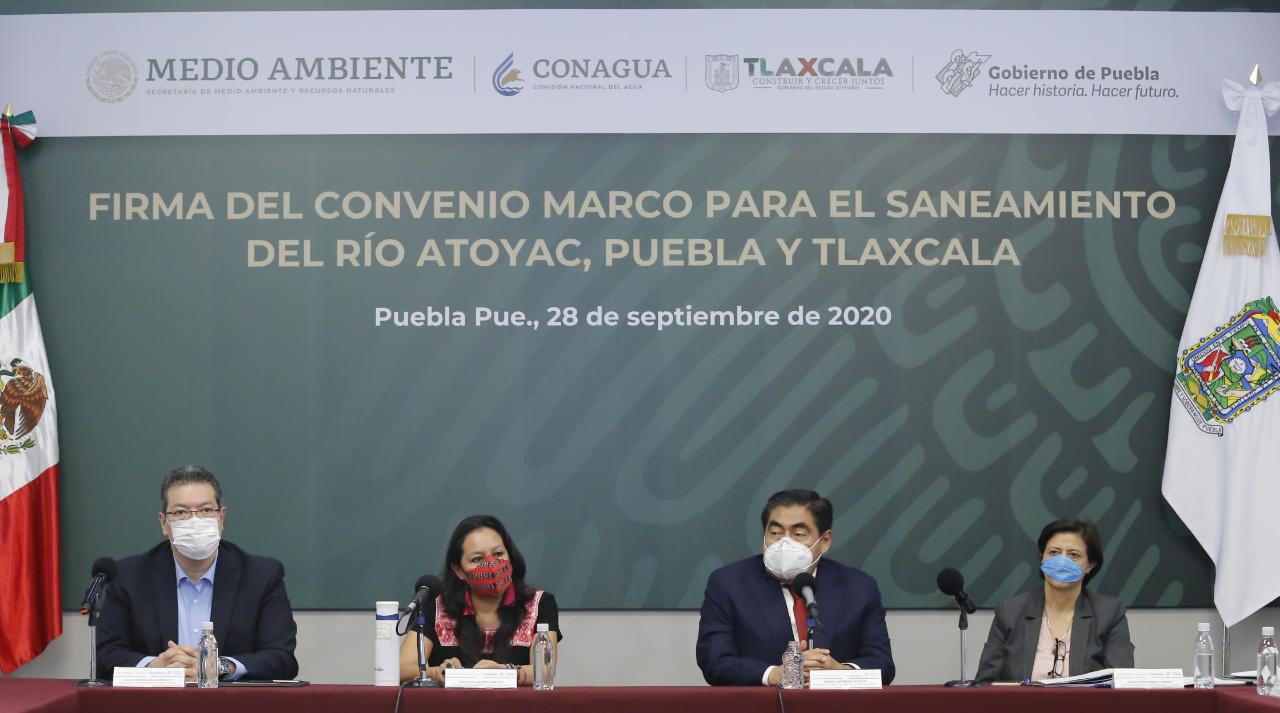 Gobiernos de México, Tlaxcala y Puebla colaborarán para recuperar el río Atoyac