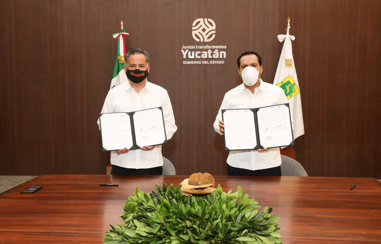 Yucatán firma convenio con UIF para prevenir actos de corrupción