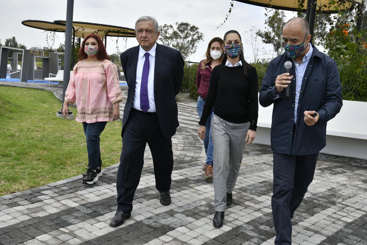 AMLO y Sheinbaum inauguran primera etapa del Parque Cuitláhuac en la CDMX
