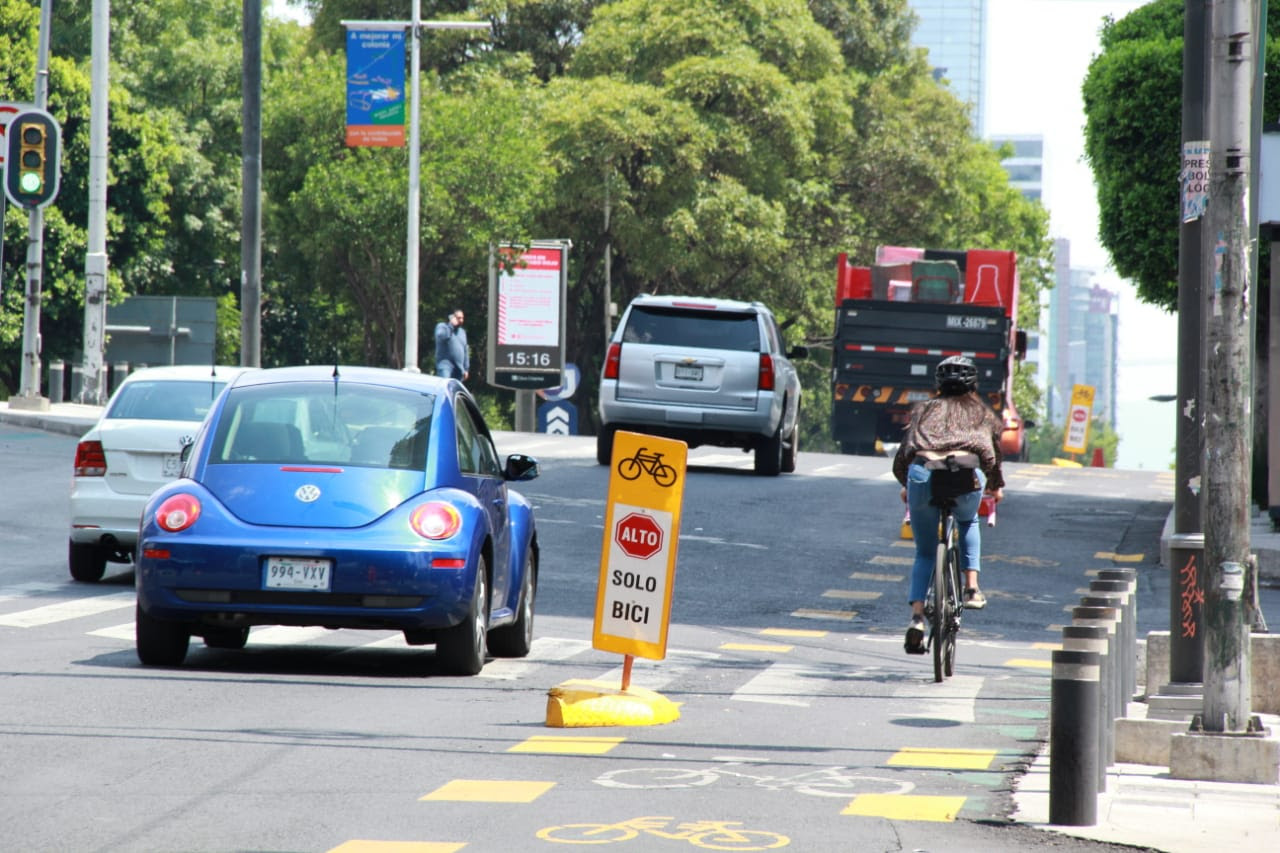 Uso de ciclovías emergentes se incrementa hasta 250 por ciento en la CDMX