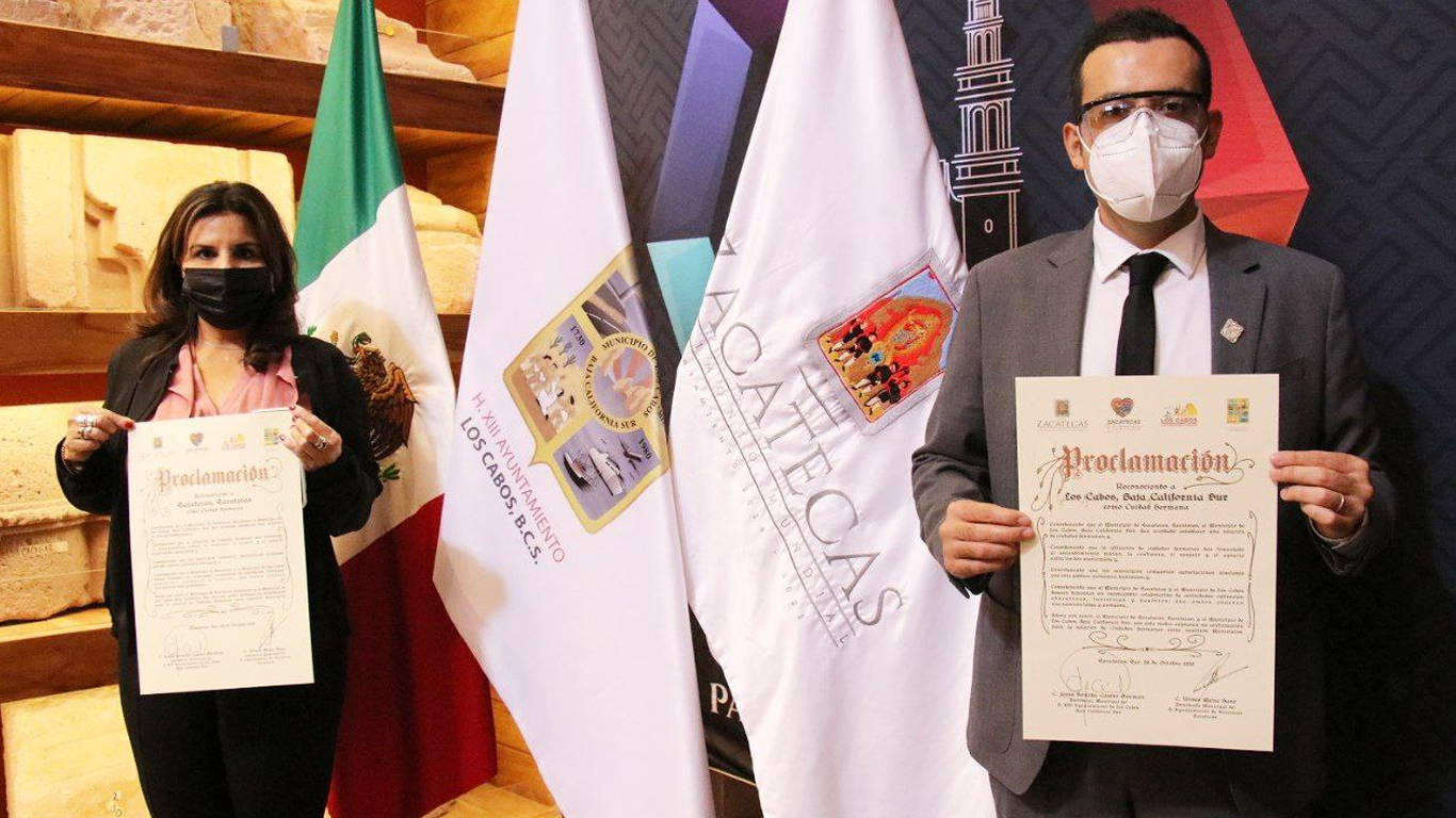 Capital de Zacatecas y Los Cabos firman acuerdo de hermanamiento