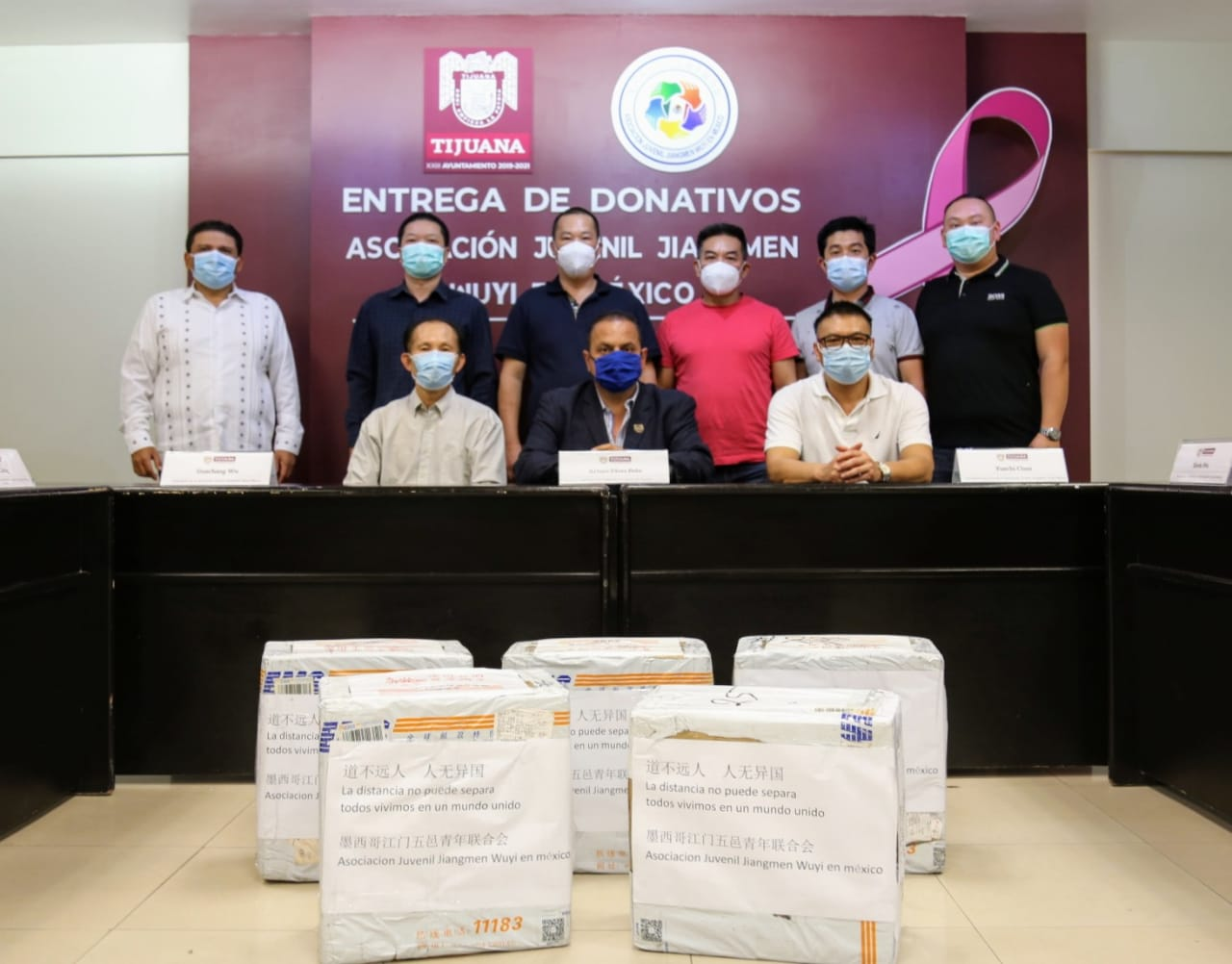 Donan pruebas COVID e insumos sanitarios a Tijuana