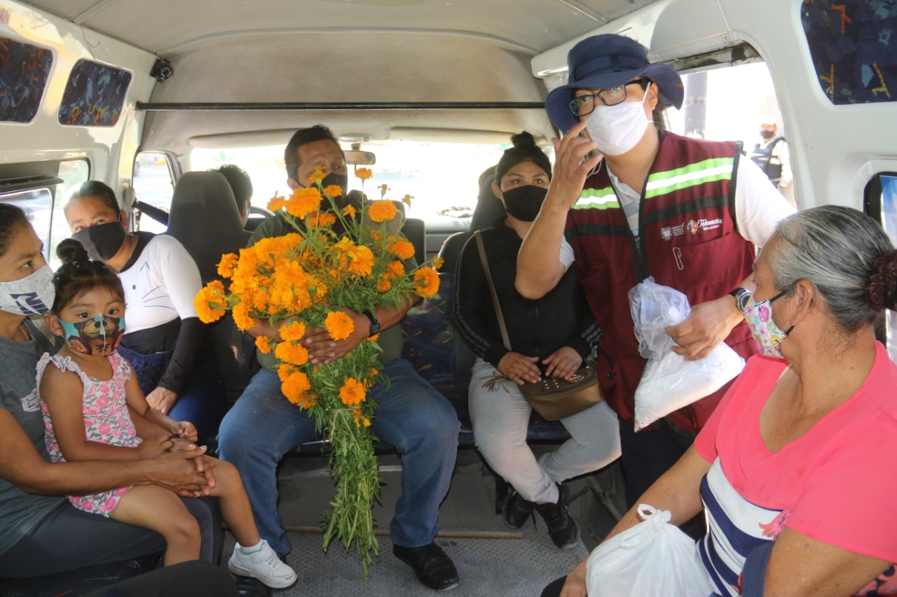 Tehuacán refuerza medidas sanitarias en el transporte público