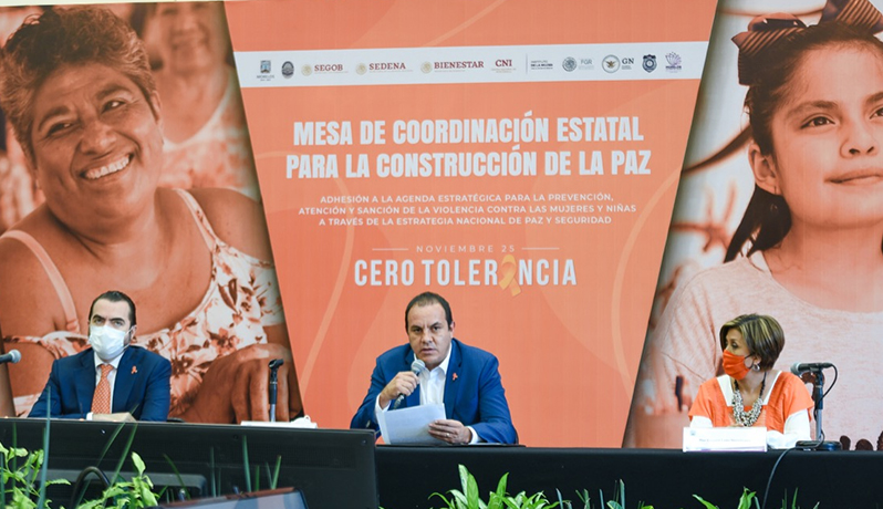 Morelos se adhiere a la agenda para prevención y atender violencia de género