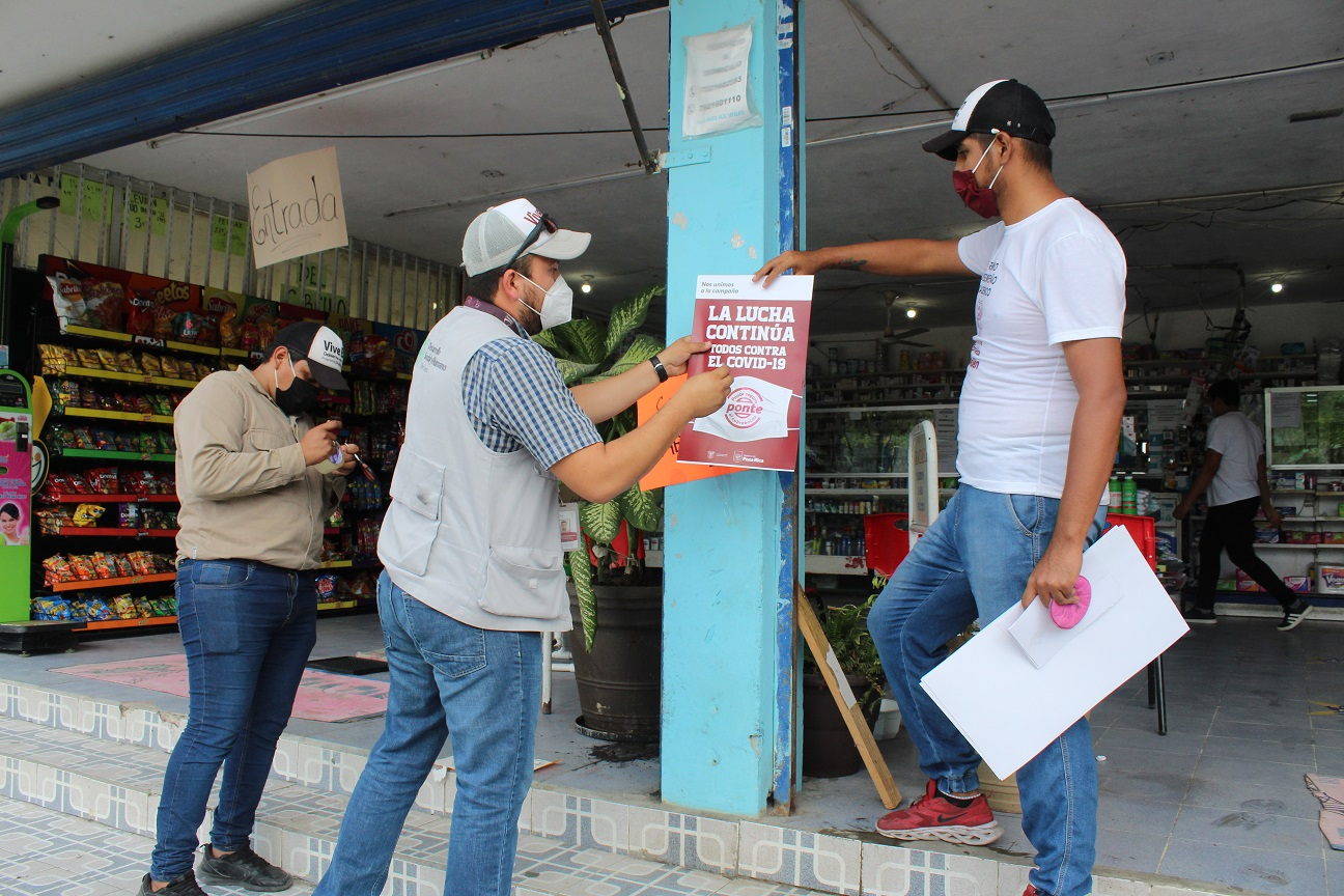 Refuerzan medidas de prevención contra el COVID-19 en Poza Rica