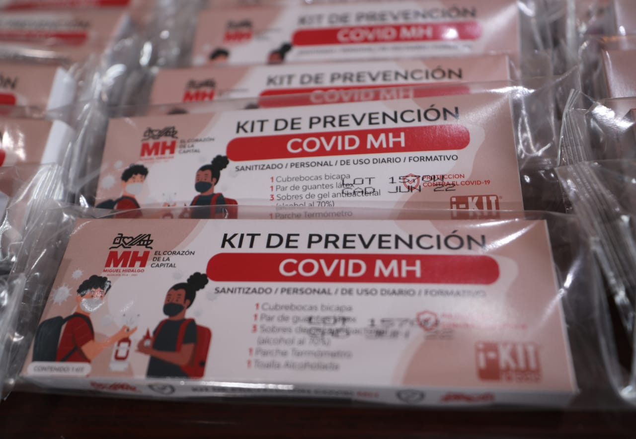 Alcaldía Miguel Hidalgo entrega 50 mil kits de prevención COVID
