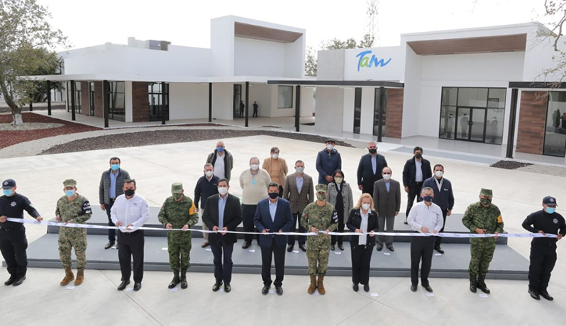 Gobernador de Tamaulipas inaugura complejo de seguridad pública en Altamira