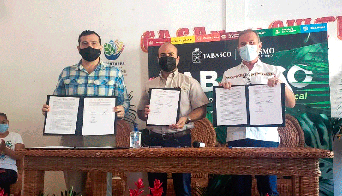 Firman convenio para reactivar turismo en Tabasco