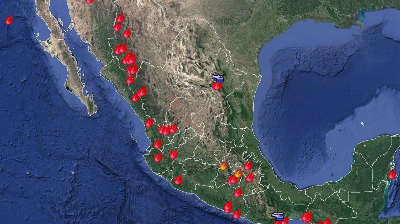 17 estados en alerta por incendios forestales