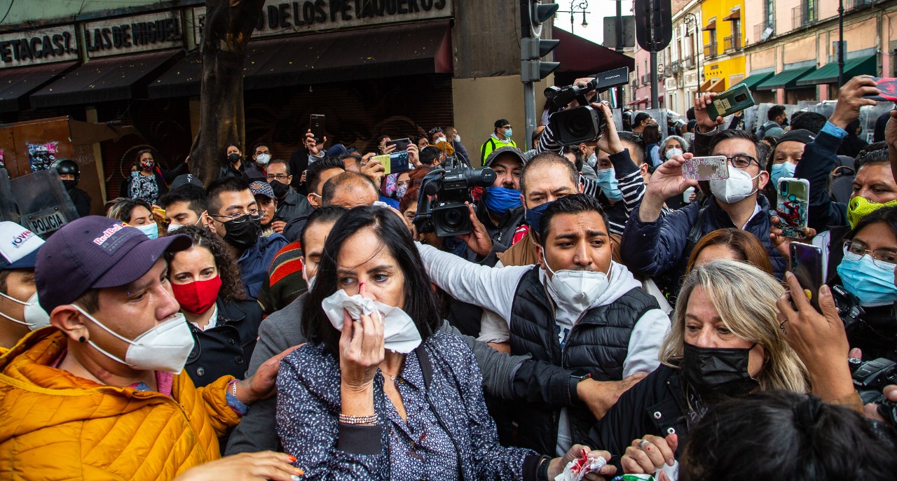 “Aun con golpes, no nos van a detener”: Lía Limón tras ser agredida por policías de la CDMX