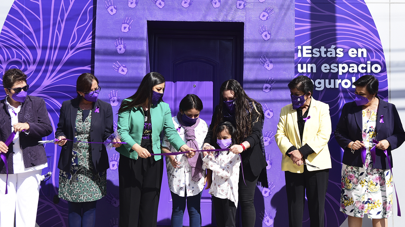 Ayuntamiento de Puebla inaugura Puerta Violeta; primer espacio seguro para mujeres víctimas de violencia en el Estado