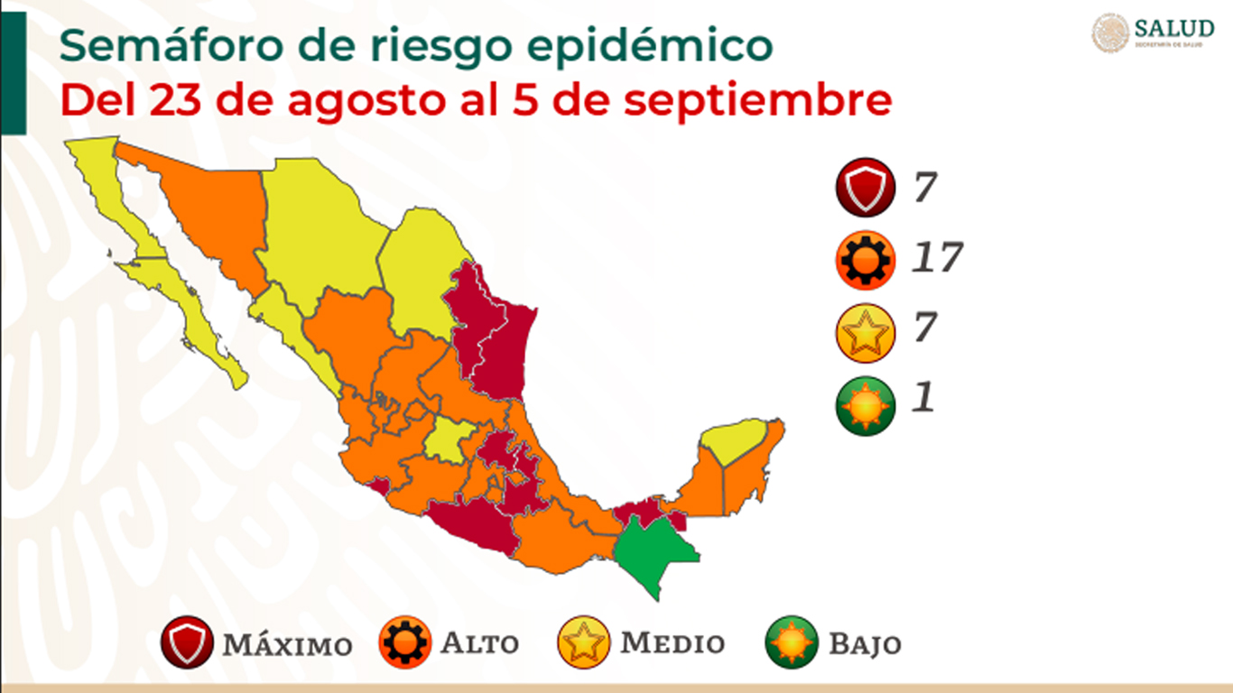 Se han contagiado de COVID-19 el 97% de los municipios en México