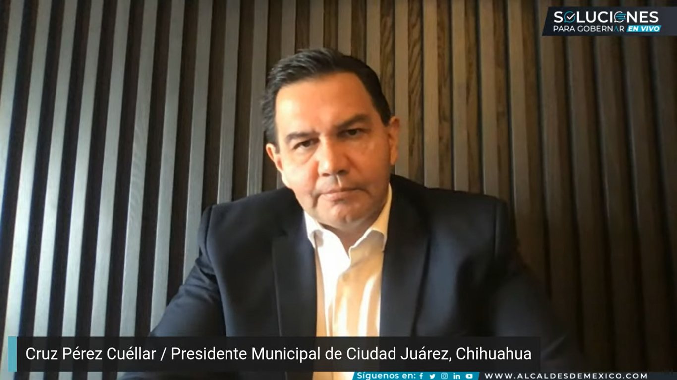 Cruz Pérez Cuéllar expone los seis ejes para mejorar la seguridad en Ciudad Juárez
