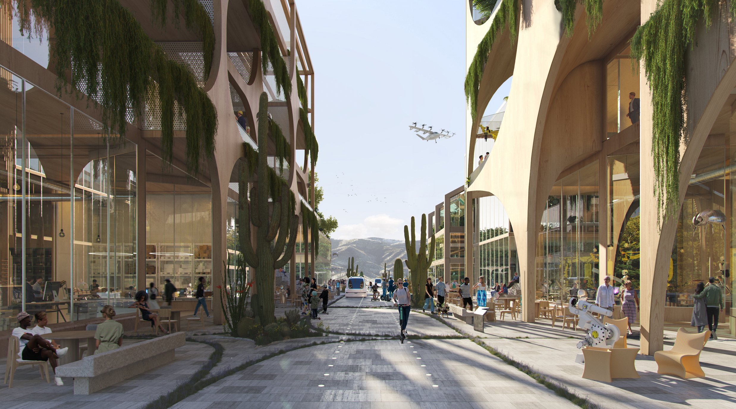 Ciudad de Telosa: Así busca surgir del desierto una ciudad sostenible