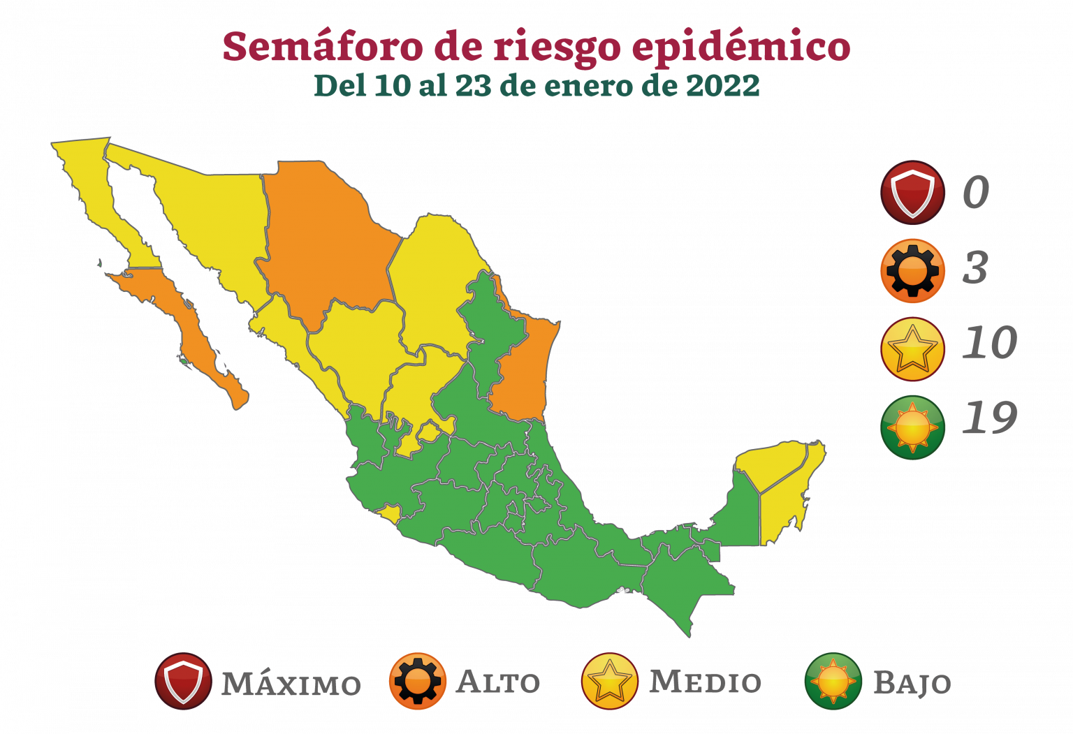 Más del 52% de municipios del país tienen casos activos de COVID-19