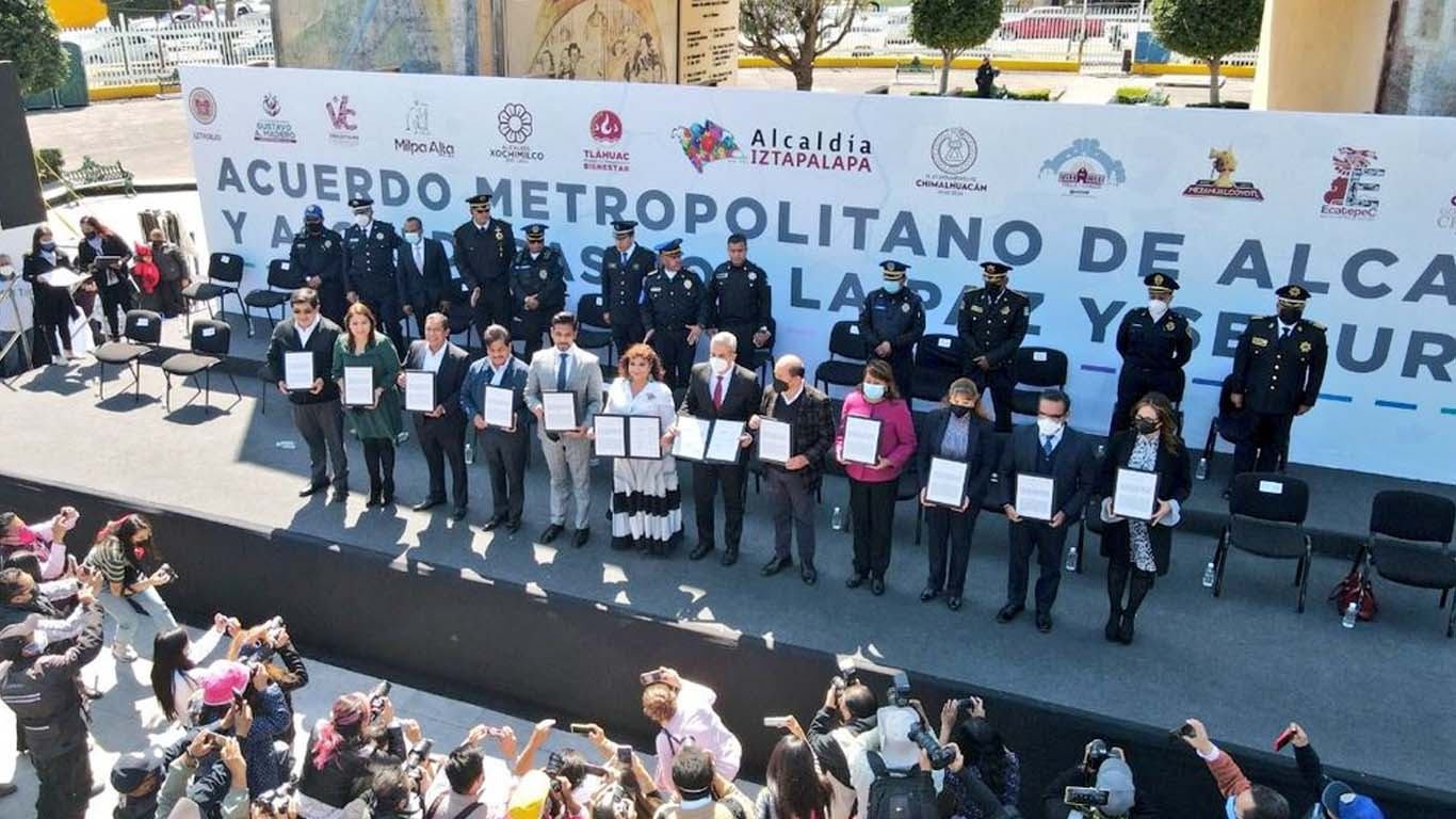 Alcaldes de Morena firman Acuerdo Metropolitano por la Paz y Seguridad del Valle de México