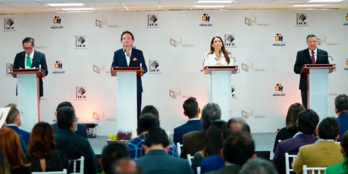 Entre descalificaciones y pocas propuestas, así fue el primer debate electoral en Hidalgo