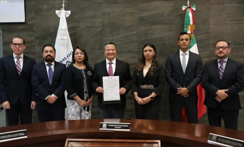 Resultados Elecciones 2022: Julio Menchaca recibe constancia como gobernador electo de Hidalgo