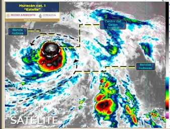 Huracán Estelle provocará lluvias en estos estados