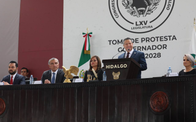 Inicia gubernatura de Julio Menchaca 2022-2028 en Hidalgo